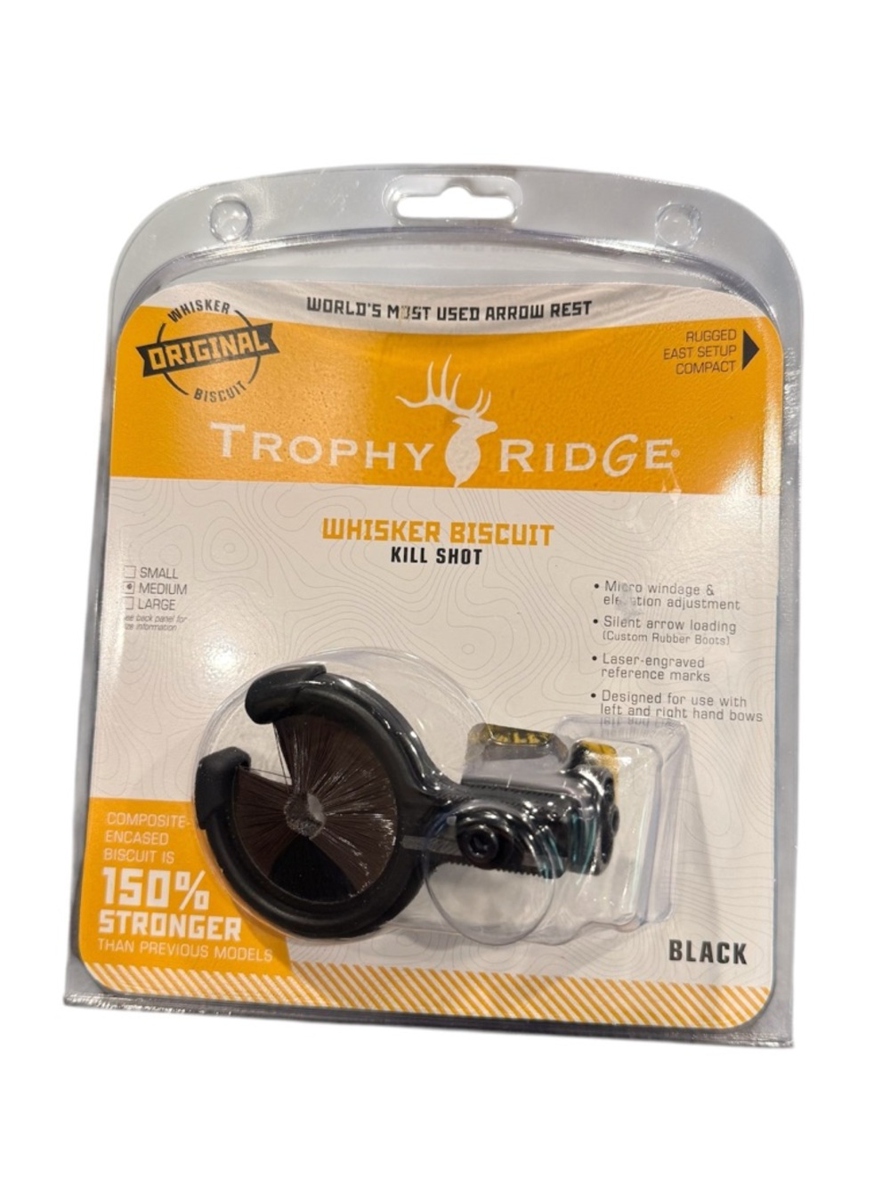 Trophy Ridge whisker biscuit NWT black medium